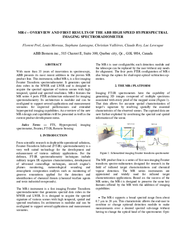 (PDF) MR-i — overview and first results of the ABB high speed ...