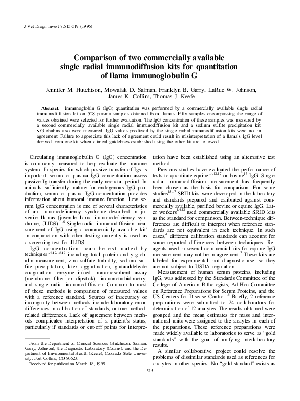 (PDF) Comparison of Two Commercially Available Single Radial ...
