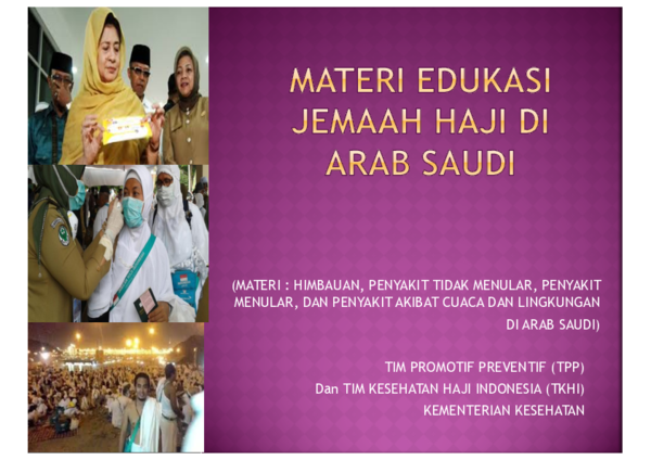 (PDF) MATERI : HIMBAUAN, PENYAKIT TIDAK MENULAR, PENYAKIT MENULAR, DAN