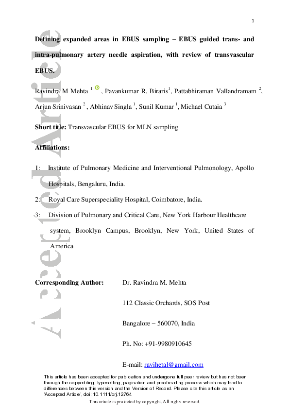 (PDF) Defining expanded areas in EBUS sampling - EBUS guided trans- and ...