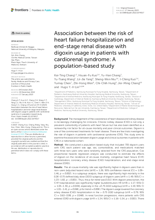 (PDF) Association between the risk of heart failure hospitalization and ...