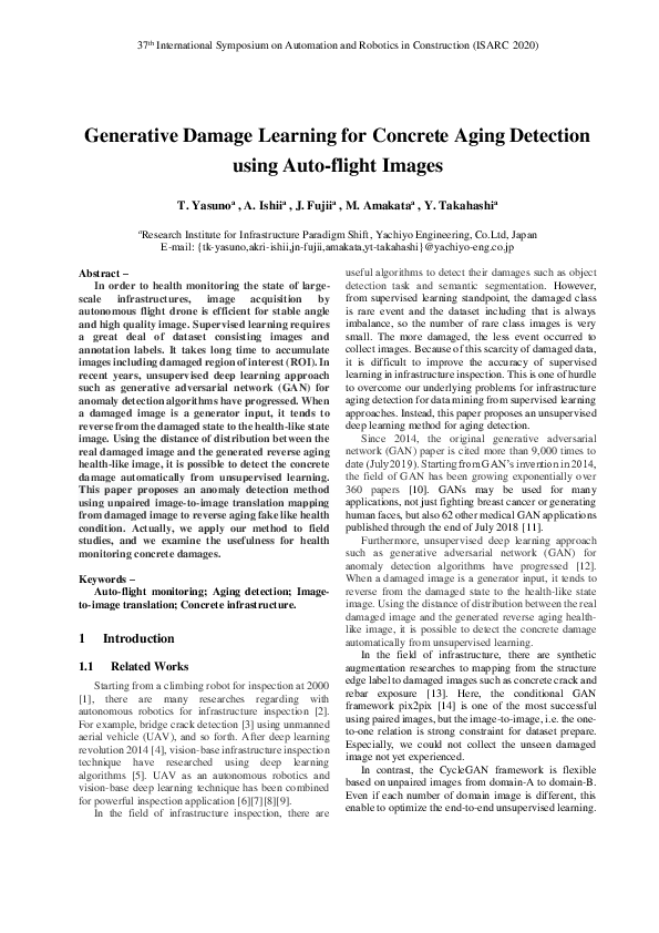 (PDF) Generative Damage Learning for Concrete Aging Detection using ...