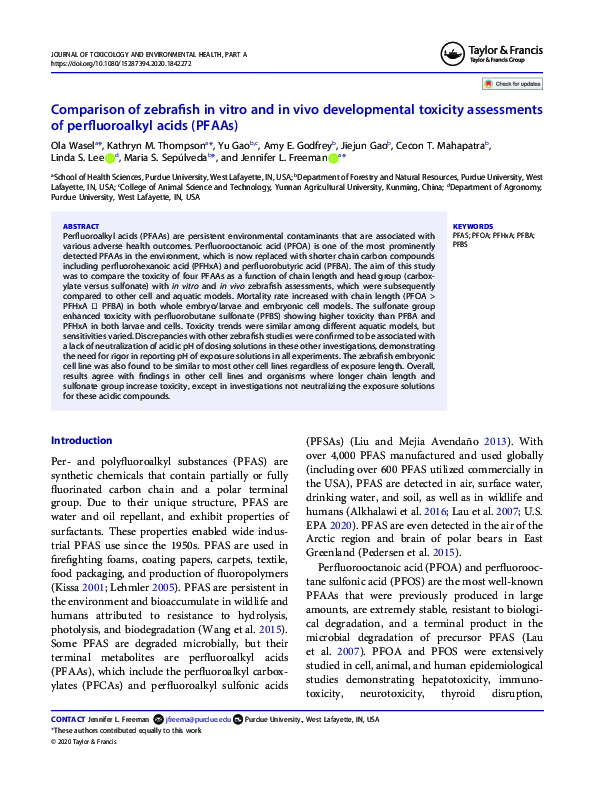 (PDF) Comparison of zebrafish in vitro and in vivo developmental ...