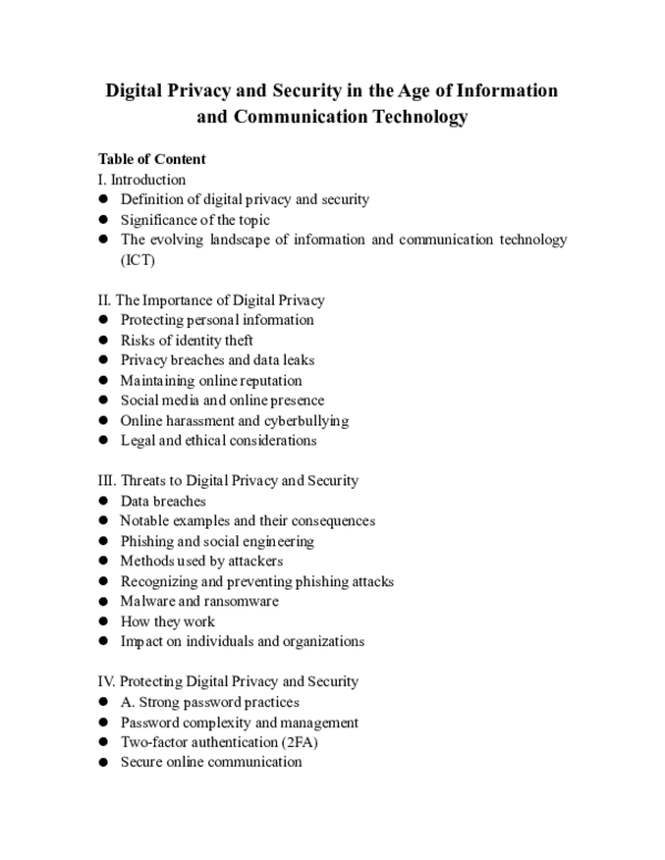(PDF) Digital Privacy and Security in the Age of Information and ...