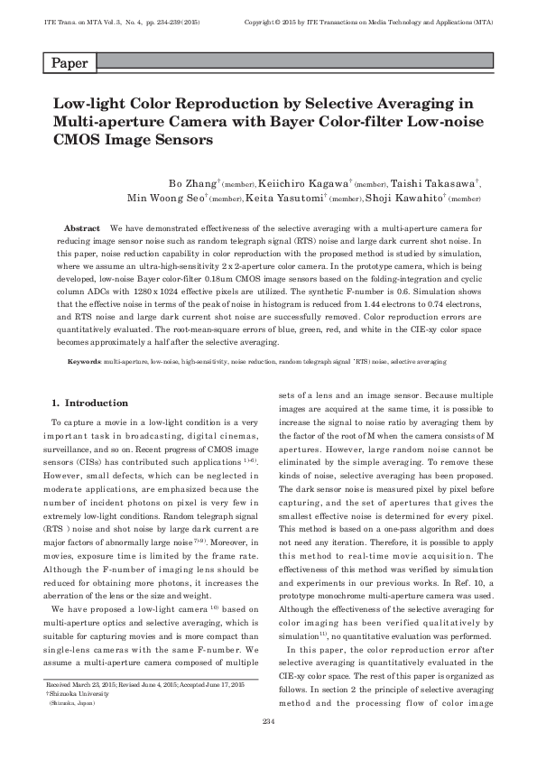 (PDF) [Paper] Low-light Color Reproduction by Selective Averaging in ...