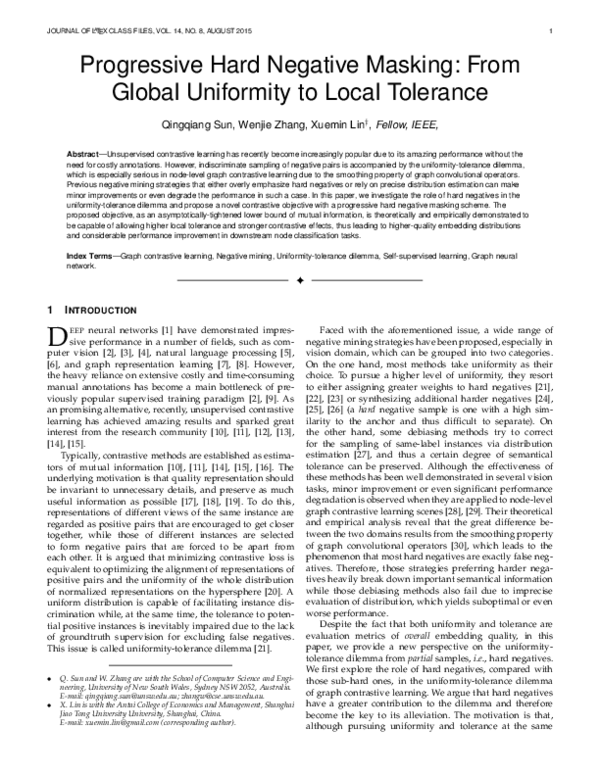 (PDF) Progressive Hard Negative Masking: From Global Uniformity to ...