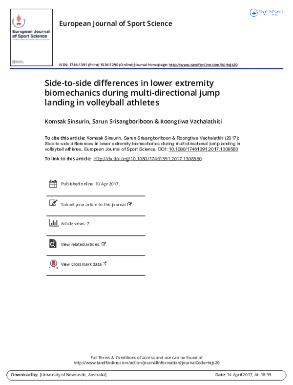 (PDF) Side-to-side differences in lower extremity biomechanics during ...