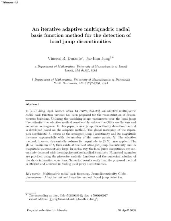 (PDF) An iterative adaptive multiquadric radial basis function method ...
