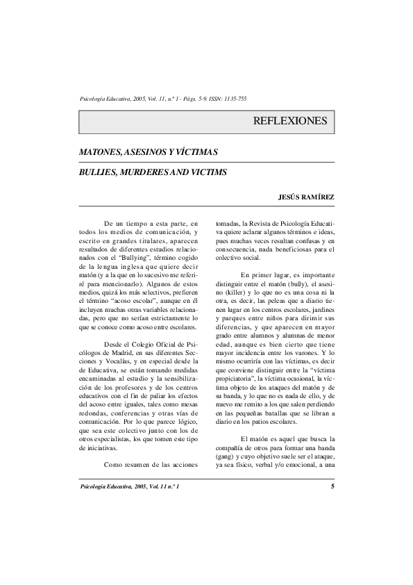 (PDF) Matones, asesinos y víctimas
