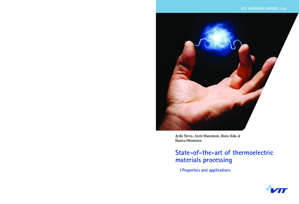 (PDF) State-of-the-art of Thermoelectric Materials - Processing ...