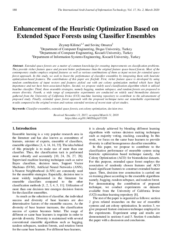 (PDF) Enhancement of the Heuristic Optimization Based Extended Space ...