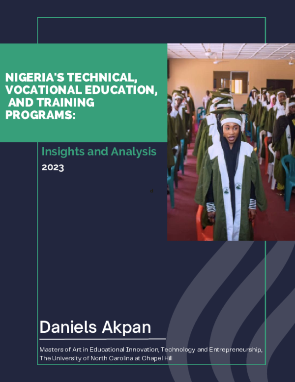  pdf nigeria s technical vocational education and training programs