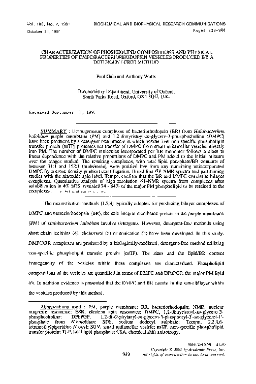 (PDF) Characterization of phospholipid compositions and physical ...