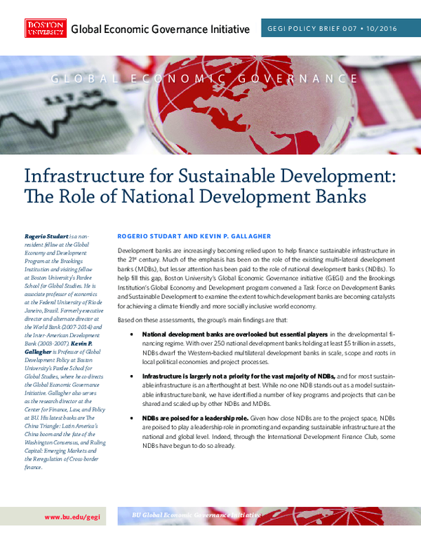 (PDF) Infrastructure for sustainable development: the role of national ...