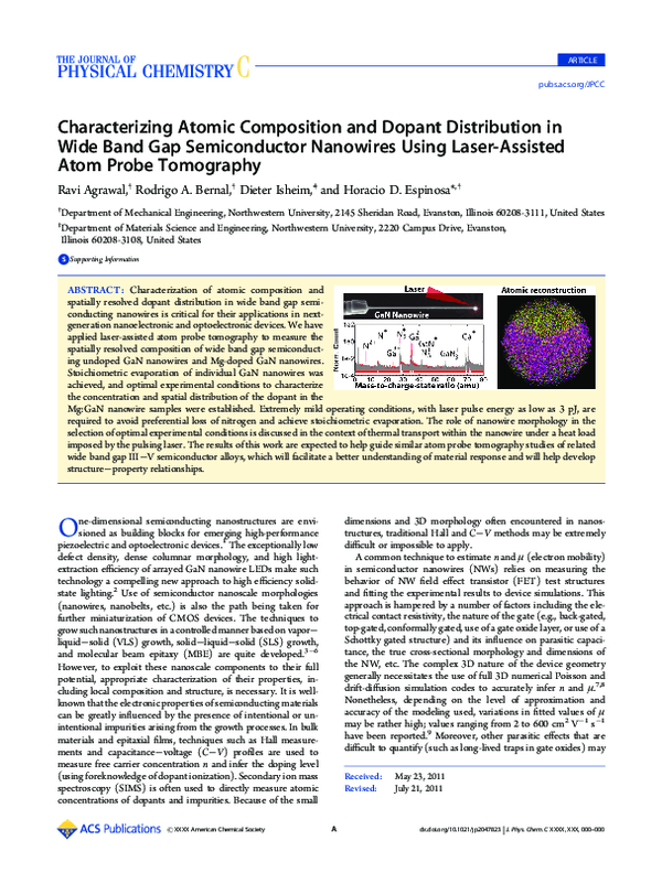 (PDF) Characterizing Atomic Composition and Dopant Distribution in Wide ...
