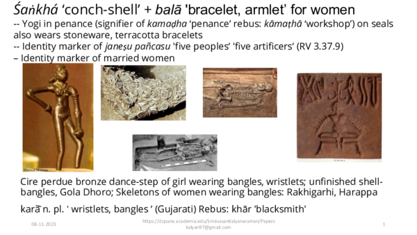 (PDF) Śaṅkhá ‘conch-shell’ + balā 'bracelet, armlet’ for women