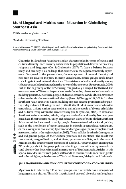 (PDF) Multi-Lingual and Multicultural Education in Globalizing ...