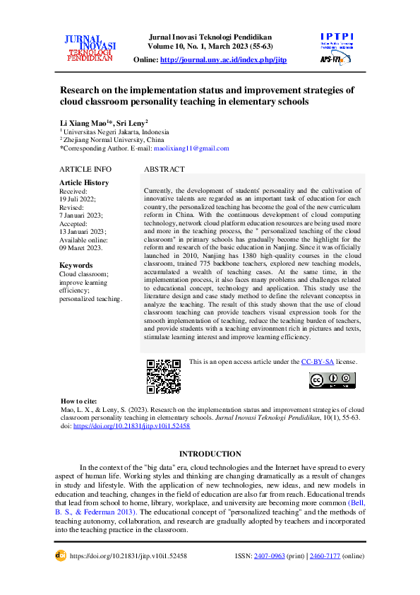 (PDF) Research on the implementation status and improvement strategies ...