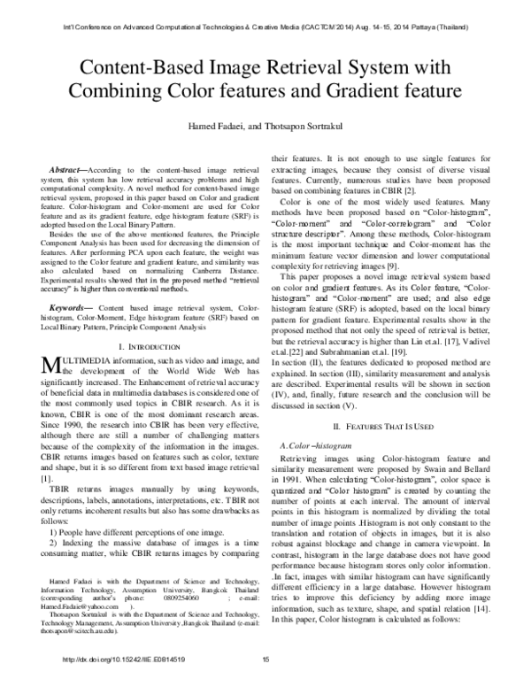 (PDF) Content-Based Image Retrieval System with Combining Color ...