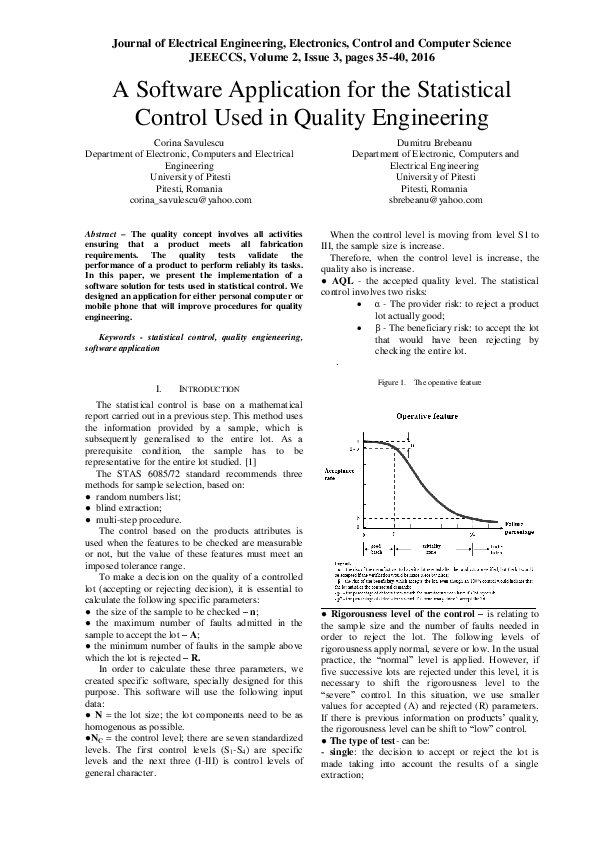 (PDF) A Software Application for the Statistical Control Used in ...