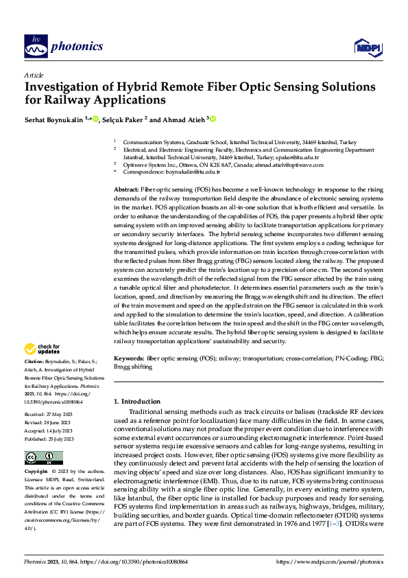 (PDF) Investigation of Hybrid Remote Fiber Optic Sensing Solutions for ...