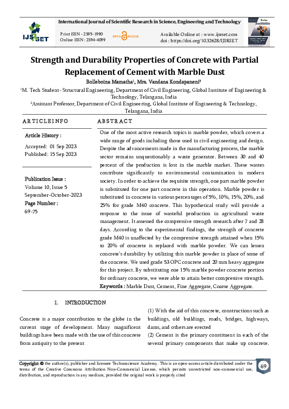 (PDF) Strength and Durability Properties of Concrete with Partial ...