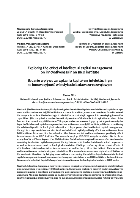 (PDF) Exploring the effect of intellectual capital management on ...