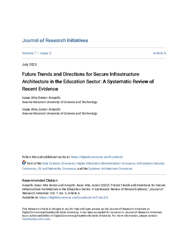 (PDF) Future Trends and Direction for Secure Infrastructure ...
