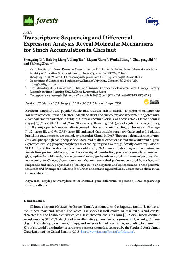 (PDF) Transcriptome Sequencing and Differential Expression Analysis ...