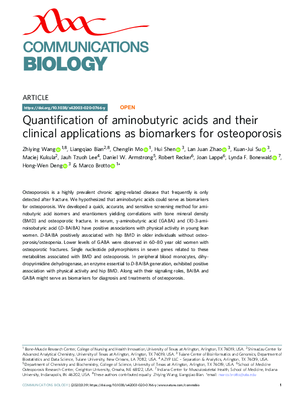 (PDF) Quantification of aminobutyric acids and their clinical ...