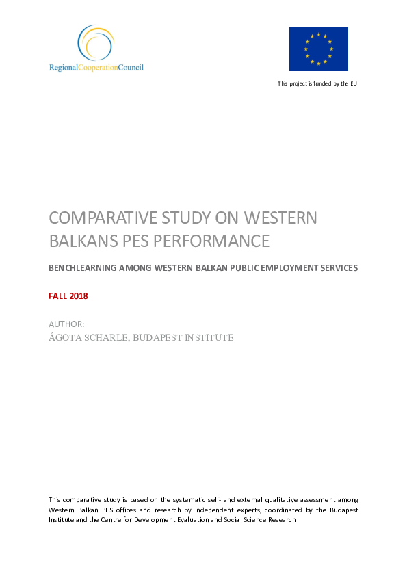 (PDF) Comparative Study on Western Balkan's PES Performance