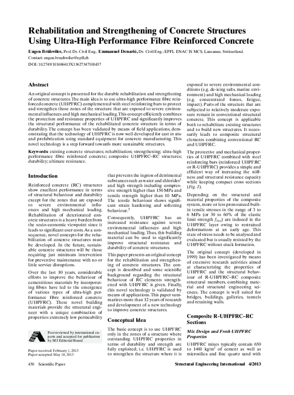 (PDF) Rehabilitation and Strengthening of Concrete Structures Using ...