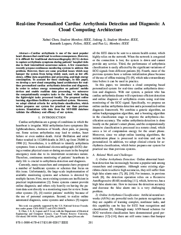 (PDF) Real-time personalized cardiac arrhythmia detection and diagnosis ...
