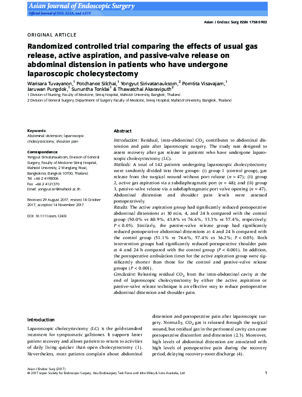 (PDF) Randomized Controlled Trial Comparing the Effects of 2 Analgesic ...