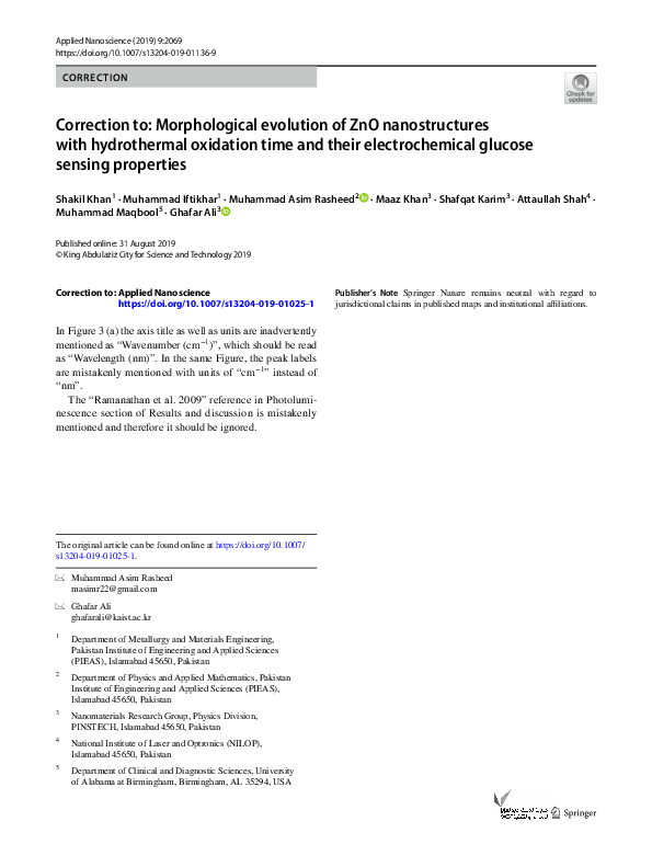 (PDF) Morphological evolution of ZnO nanostructures with hydrothermal ...