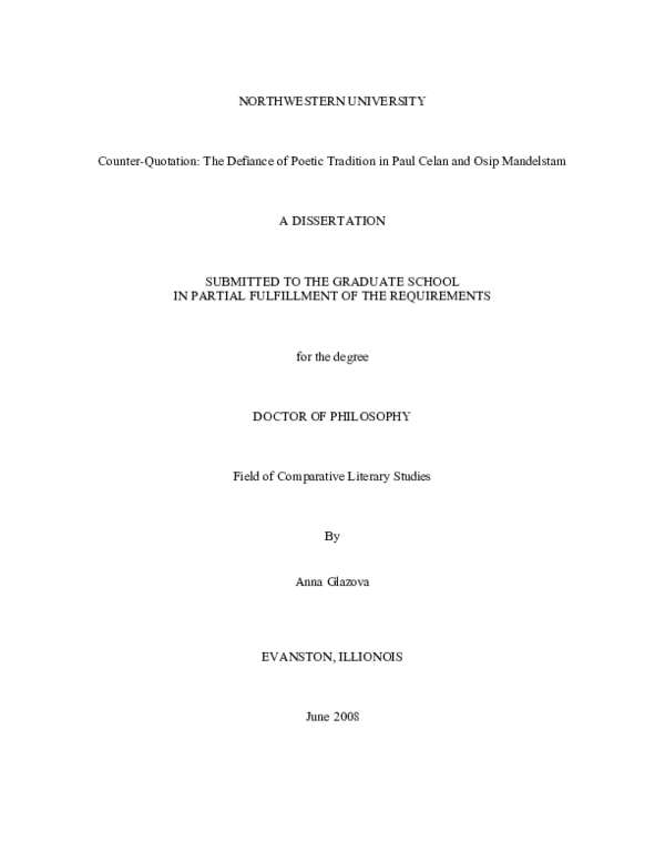 (DOC) Counter -quotation: The defiance of poetic tradition in Paul ...