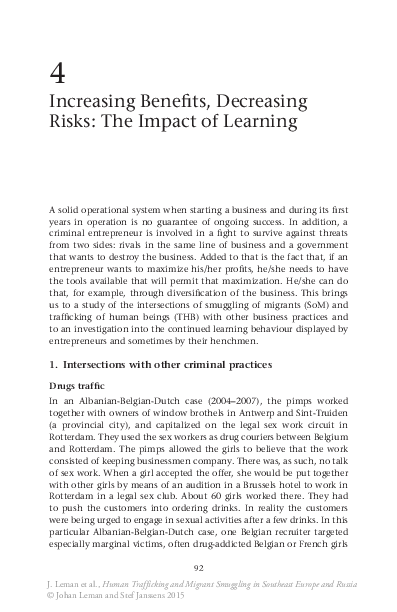 (PDF) Increasing Benefits, Decreasing Risks: The Impact of Learning