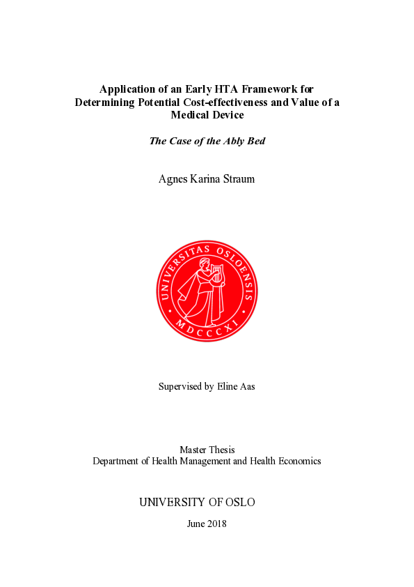 (PDF) Application of an Early HTA Framework for Determining Potential ...