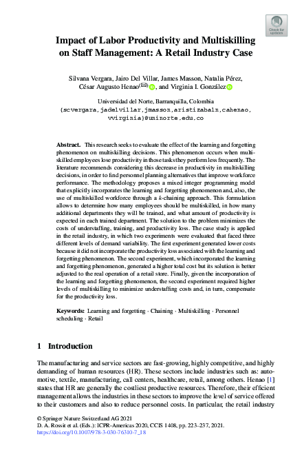(PDF) Impact of Labor Productivity and Multiskilling on Staff ...