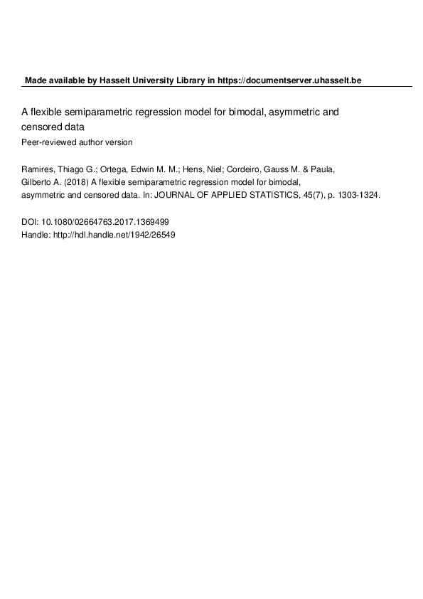 (PDF) A flexible semiparametric regression model for bimodal ...