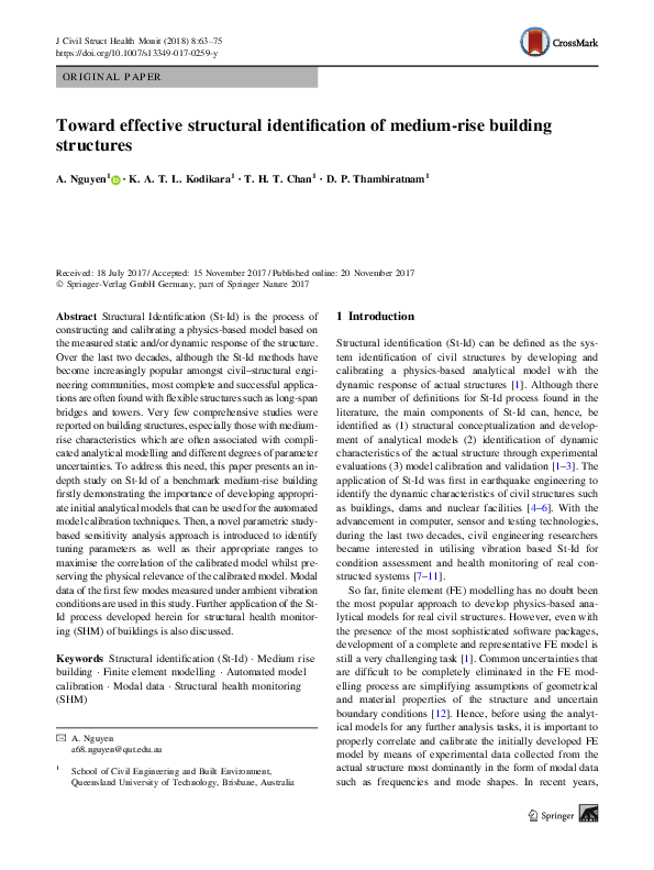 (PDF) Toward effective structural identification of medium-rise ...