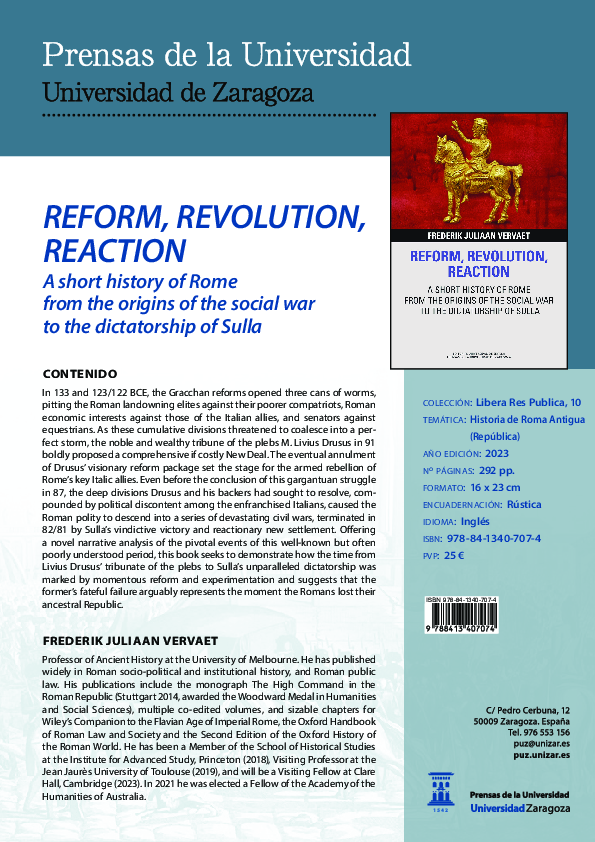 (PDF) Vervaet, Reform Revolution Reaction: A short history of Rome from ...