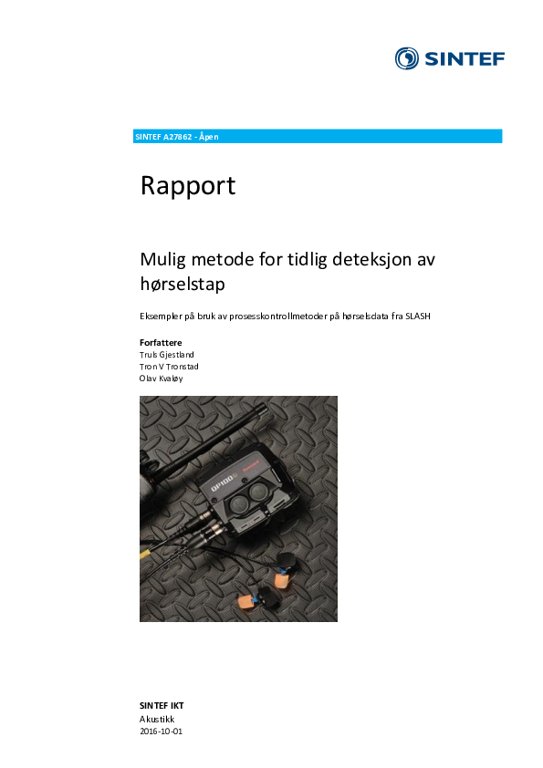 (PDF) Mulig metode for tidlig deteksjon av hørselstap. Eksempler på ...