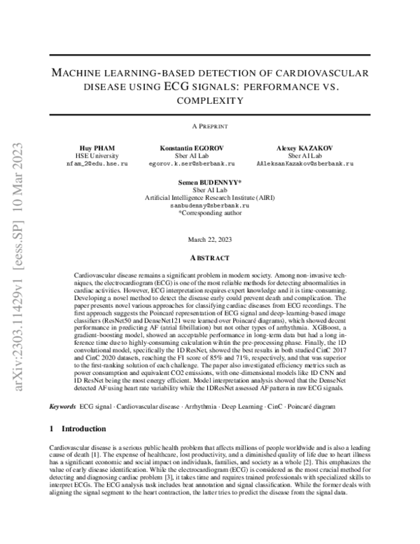 (PDF) Machine learning-based detection of cardiovascular disease using ...