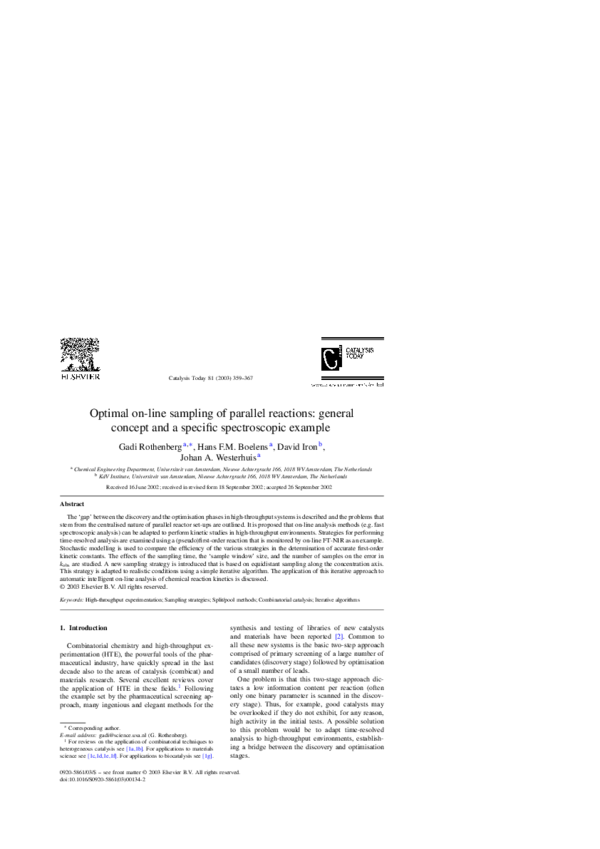 (PDF) Optimal on-line sampling of parallel reactions: general concept ...