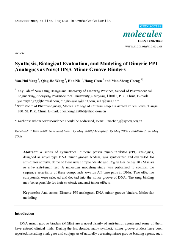 (PDF) Synthesis, biological evaluation, and modeling of a C,D-seco-taxoid