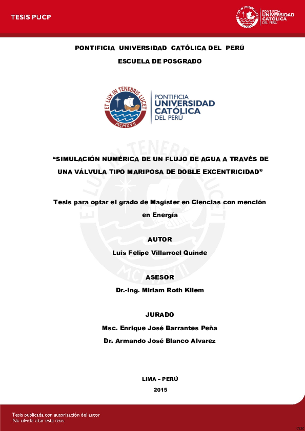 (PDF) Simulación numérica de un flujo de agua a través de una válvula ...