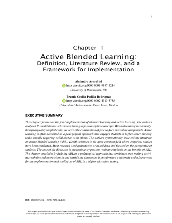 (PDF) Active Blended Learning