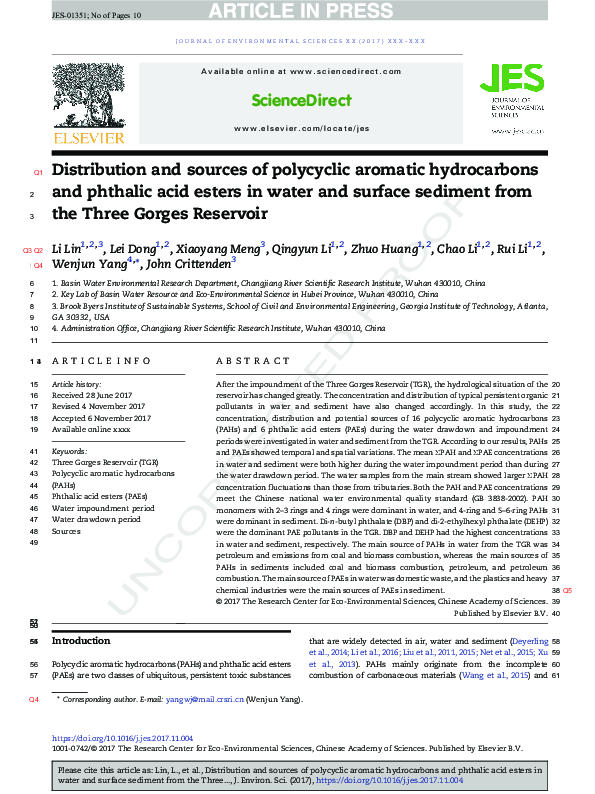 (PDF) Distribution and sources of polycyclic aromatic hydrocarbons (PAHs) in laminated Santa