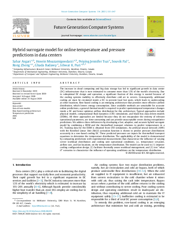 (PDF) Hybrid surrogate model for online temperature and pressure ...